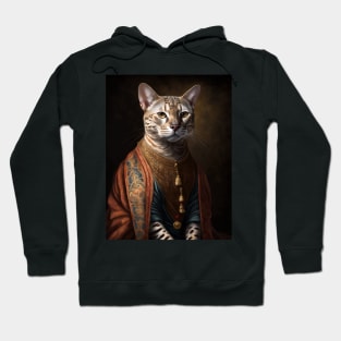 Royal Portrait of a Bengal Cat Hoodie